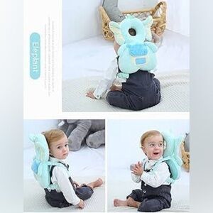 NIB! Baby Walker Head Protector Adjustable Backpack Wear Safety Pad Toddler (OS)
